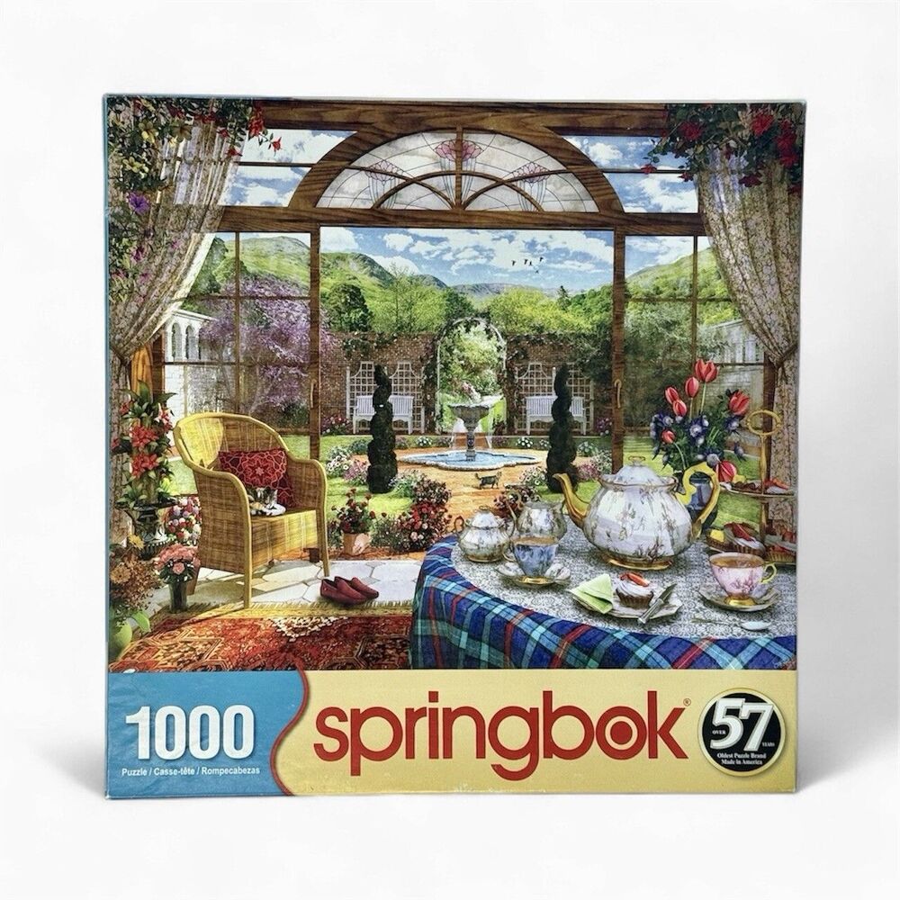 COMPLETE Springbok's 1000 Piece Jigsaw Puzzle “The Conservatory” Made In USA